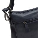 The Chesterfield Brand Kožená kabelka - batoh 2v1 Azura tmavomodrá zadné vrecko