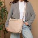 The Chesterfield Brand Kožená kabelka do ruky aj cez rameno Astero C48.142306 smotanová ako crossbody