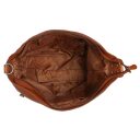 The Chesterfield Brand Kožená kabelka do ruky aj cez rameno Astero C48.142331 koňaková otvorená