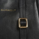 BURKELY kožená kabelka do ruky aj cez rameno Fine Florence 1001702.34.10 čierna logo