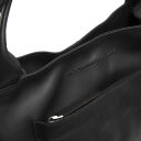 The Chesterfield Brand Kožená kabelka do ruky aj cez rameno Tenara C48.143100 čierna logo