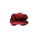 Bellicci Kožená crossbody kabelka na telefón červená EMBERLY RED - priehradky na karty