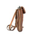 Bellicci Kožená crossbody kabelka na telefón KIA koňaková BEKI-42/150 CGN - bočný pohľad