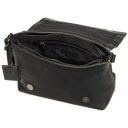 BURKELY Kožená kabelka cez rameno Antique Avery 8005222.56.10 čierna otvorená