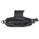 The Chesterfield Brand kožená kabelka cez rameno / crossbody Calora C48.140700 čierna otvorená