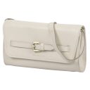 BURKELY Kožená kabelka cez rameno / crossbody Demi 1001905.46.01 smotanová bočný náhľad