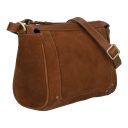 BURKELY kožená kabelka cez plece / crossbody 1002106.25.24 koňaková bočný náhľad