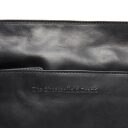 The Chesterfield Brand Dámska kožená kabelka cez rameno Lunton C48.139700 čierna logo