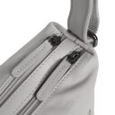DANIEL RAY kabelka cez rameno / crossbody Muswellbrook DRL 16.1598.59 svetlosivá detail zipsov