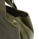 The Chesterfield Brand Kožená kabelka cez rameno Nerissa C48.143702 olivová zips