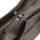The Chesterfield Brand Kožená kabelka cez rameno Nerissa C48.143733 tmavo sivá obojsmerný zips