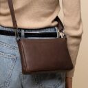 The Chesterfield Brand kožená kabelka cez rameno Orinoco C48.144201 hnedá ako crossbody
