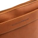 The Chesterfield Brand kožená kabelka cez rameno Trenton C48.144131 koňaková logo