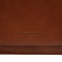 Kožená taška cez rameno s klopou Osuna C48.130431 koňaková - logo značky The Chesterfield Brand