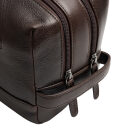 The Chesterfield Brand Kožená kozmetická taška Montelaro C08.063901 hnedá dve priehradky