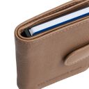 Kožená peňaženka - puzdro na karty RFID Althea béžová bočný náhľad