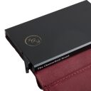Kožená peňaženka - puzdro na karty RFID Althea vínovo červená detail