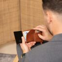 The Chesterfield Brand Kožená peňaženka - puzdro na karty RFID Gabriela C08.060731 koňaková