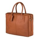 BURKELY Kožená taška na notebook 15,6" Taylor Worker 9007979.22.24 koňaková bočný pohľad