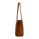 The Chesterfield Brand Kožená shopper kabelka Ellsworth C38.022831 koňaková bočný pohľad