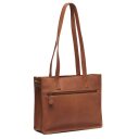 The Chesterfield Brand Kožená shopper kabelka Estella C38.021831 koňaková zadná strana
