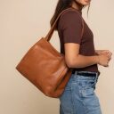 The Chesterfield Brand Kožená shopper kabelka Lioren C48.145031 koňaková cez rameno