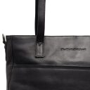 The Chesterfield Brand Kožená shopper kabelka na notebook Mosel C38.022500 čierna logo