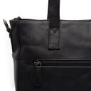 The Chesterfield Brand Kožená shopper kabelka na notebook Mosel C38.022500 čierna zadné vrecko