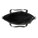 The Chesterfield Brand Kožená shopper kabelka na notebook Mosel C38.022500 čierna otvorená