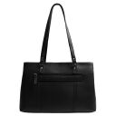 The Chesterfield Brand Kožená shopper kabelka na notebook 14" Alverino C38.022900 čierna zadná strana