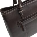 The Chesterfield Brand Kožená shopper kabelka na notebook 14" Alverino C38.022901 hnedá zadná priehradka
