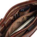 The Chesterfield Brand Kožená shopper kabelka na notebook 14" Alverino C38.022931 koňaková vnútorné priehradky