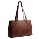 The Chesterfield Brand Kožená shopper kabelka na notebook 14" Alverino C38.022931 koňaková predná strana