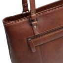 The Chesterfield Brand Kožená shopper kabelka na notebook 14" Alverino C38.022931 koňaková zadné vrecko