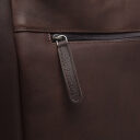 Kožená shopper kabelka na notebook The Chesterfield Brand BERLIN C38.016001 hnedá zadná priehradka