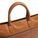 The Chesterfield Brand kožená shopper kabelka na notebook Westbrook C38.022731 koňaková logo