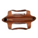 The Chesterfield Brand Kožená shopper kabelka Tofino C48.143431 koňaková otvorený náhľad zhora