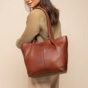 The Chesterfield Brand Kožená shopper kabelka Vespera C38.023031 koňaková cez rameno
