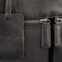 BURKELY Kožená taška na notebook 15,6" Antique Avery 8006988.56.10 čierna detail