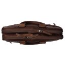 The Chesterfield Brand Kožená taška na notebook 15,6" Seth C40.101001 hnedá dve hlavné priehradky