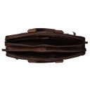 The Chesterfield Brand Kožená taška na notebook 15,6" Seth C40.101001 hnedá otvorená