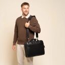 The Chesterfield Brand Kožená taška na notebook 15" Venturo C40.110800 čierna cez rameno