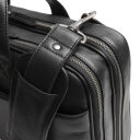 The Chesterfield Brand Kožená taška na notebook 15" Venturo C40.110800 čierna polstrovaný popruh