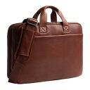 The Chesterfield Brand Kožená taška na notebook 15" Venturo C40.110831 koňaková predná strana
