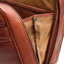 The Chesterfield Brand Kožená taška na notebook 15" Venturo C40.110831 koňaková bočná strana otvorená