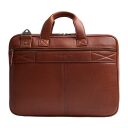 The Chesterfield Brand Kožená taška na notebook 15" Venturo C40.110831 koňaková zadná strana