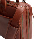 The Chesterfield Brand Kožená taška na notebook 15" Venturo C40.110831 koňaková polstrovaný ramenný popruh