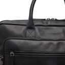 The Chesterfield Brand Kožená taška na notebook 16" Tacama C40.110700 čierna detail predná strana