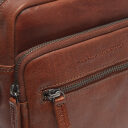 Kožená taška cez rameno The Chesterfield Brand Amantea C48.137631 koňaková logo