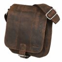 BULL&HUNT Kožená taška cez rameno SPEED  31-0273 hnedá srdce